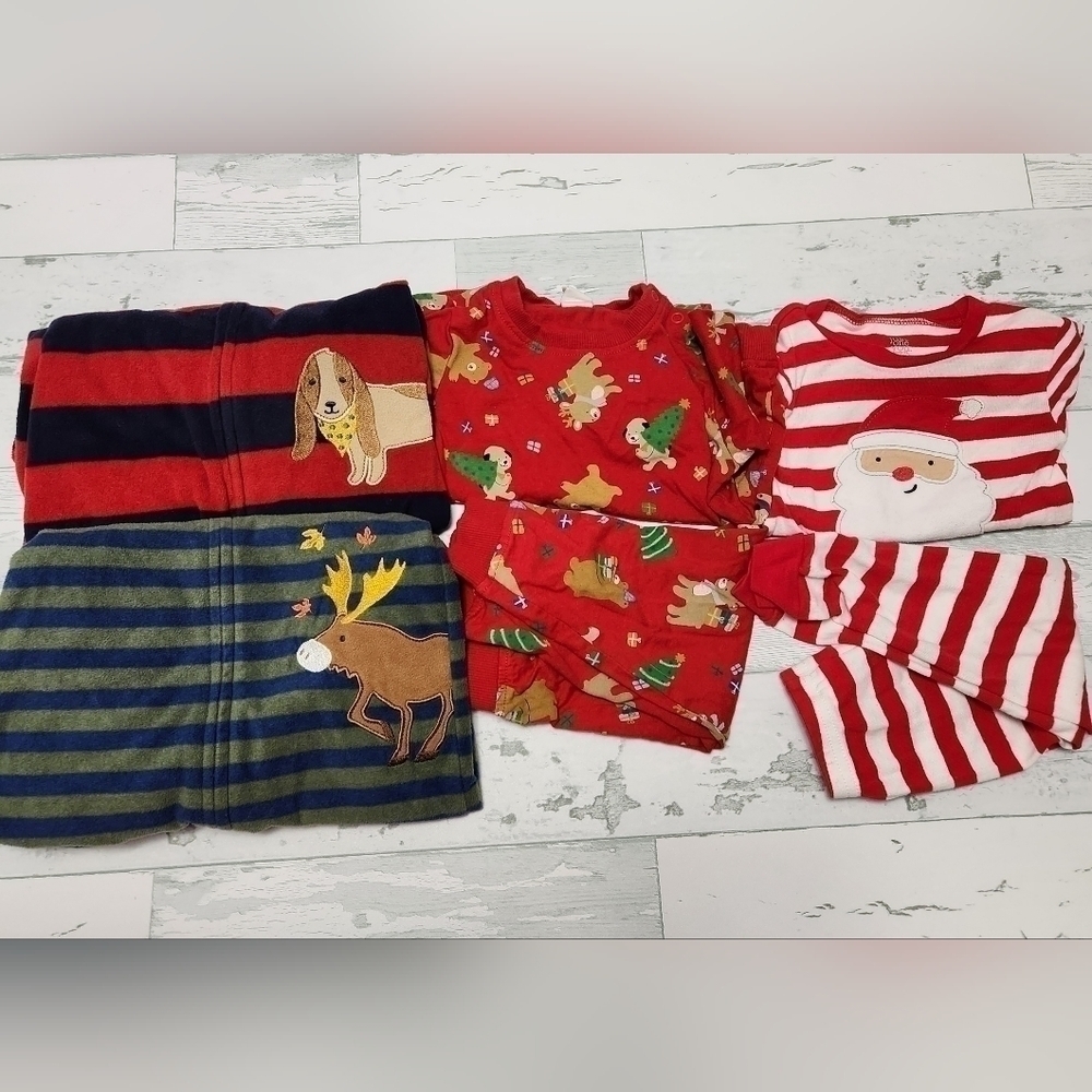 H&M , Little Me , Carter's Christmas Bundle Size 18 Months EUC 6 pc Boys - Picture 2 of 8